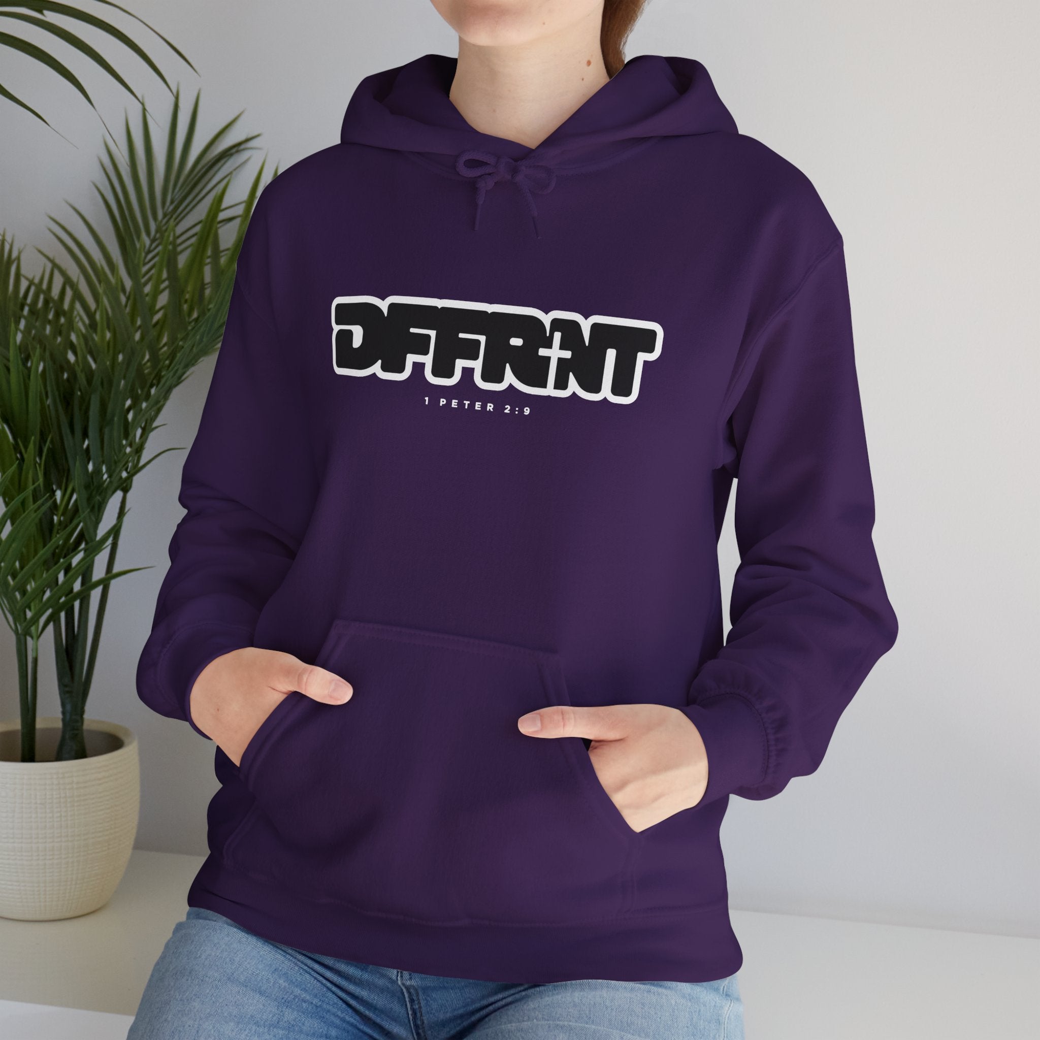 "DFFRNT"(DIFFERENT)-FILLED- Hoodie