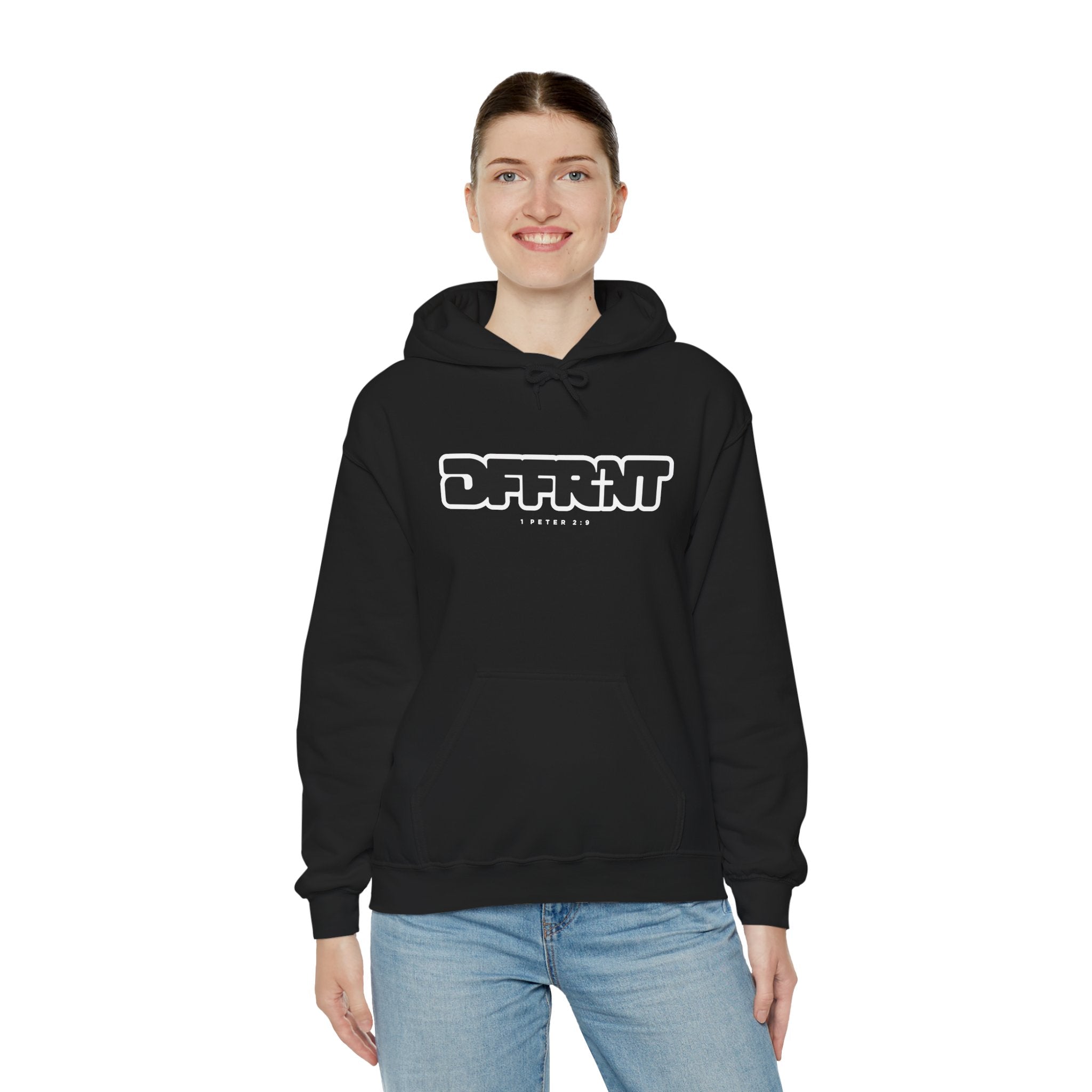 "DFFRNT"(DIFFERENT)-FILLED- Hoodie