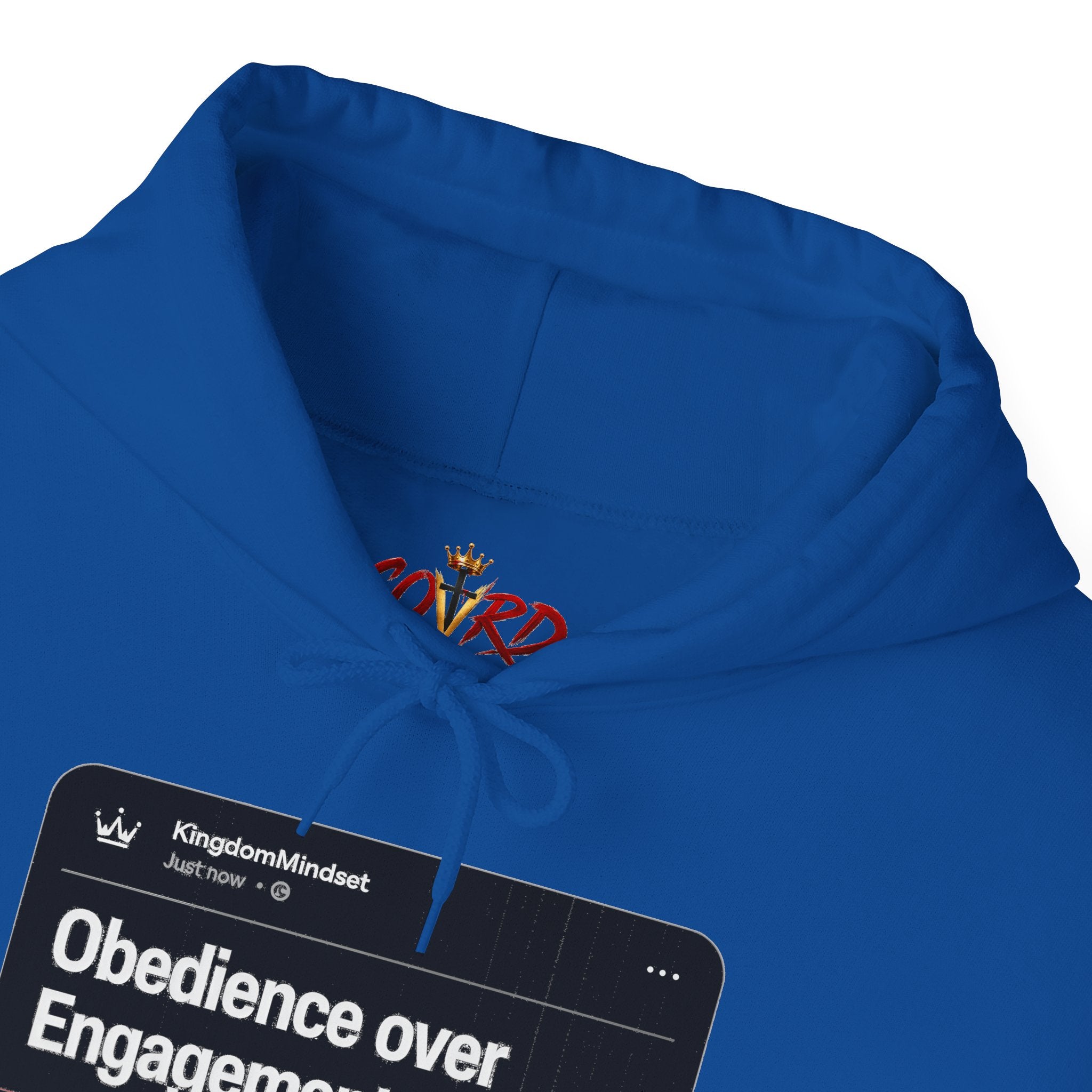 Obedience over Engagement- HOODIE (DARK MODE)