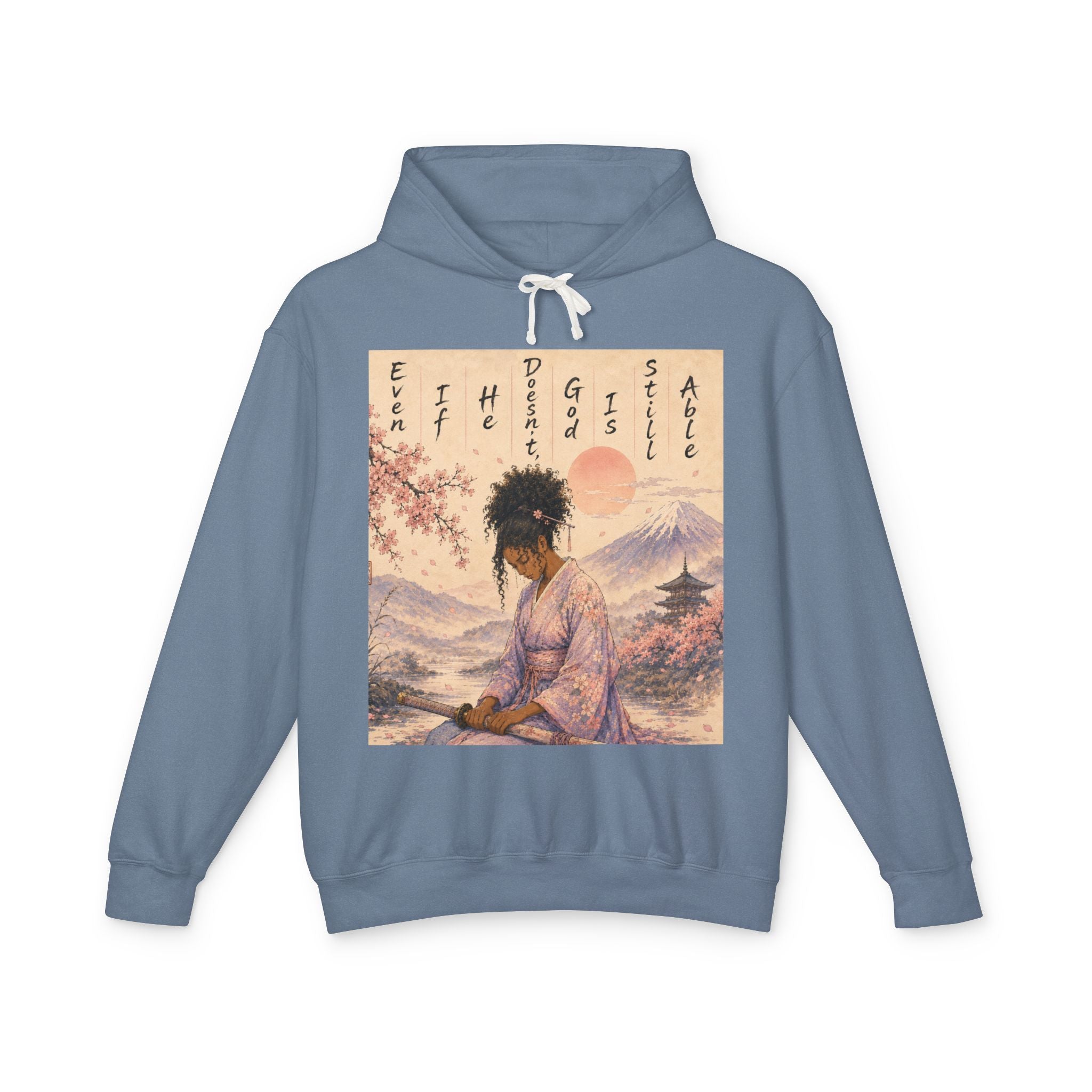 God is able Samurai hoodie