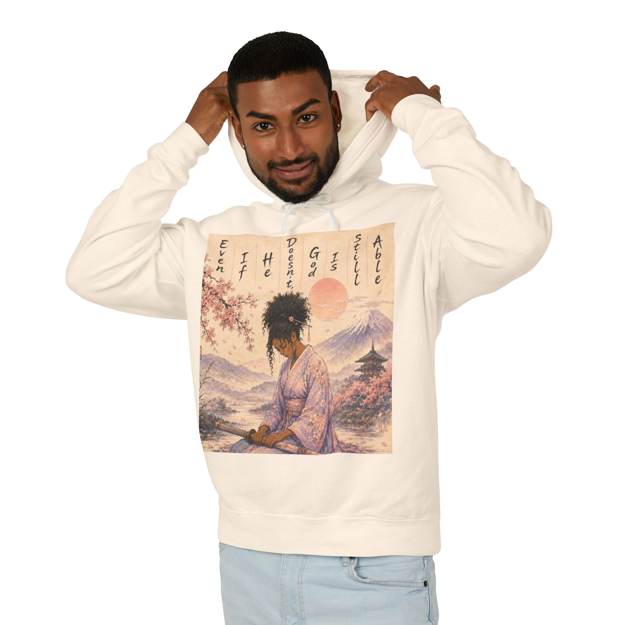 God is able Samurai hoodie