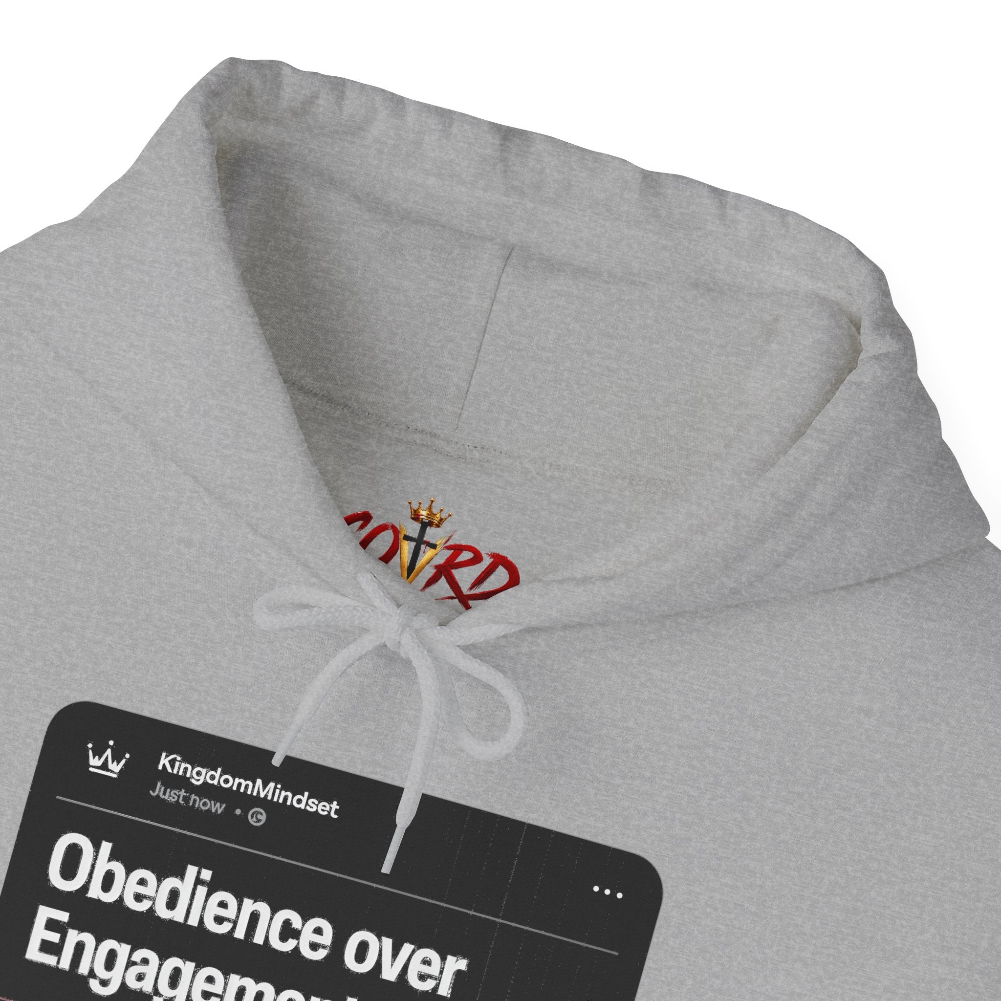 Obedience over Engagement- HOODIE (DARK MODE)