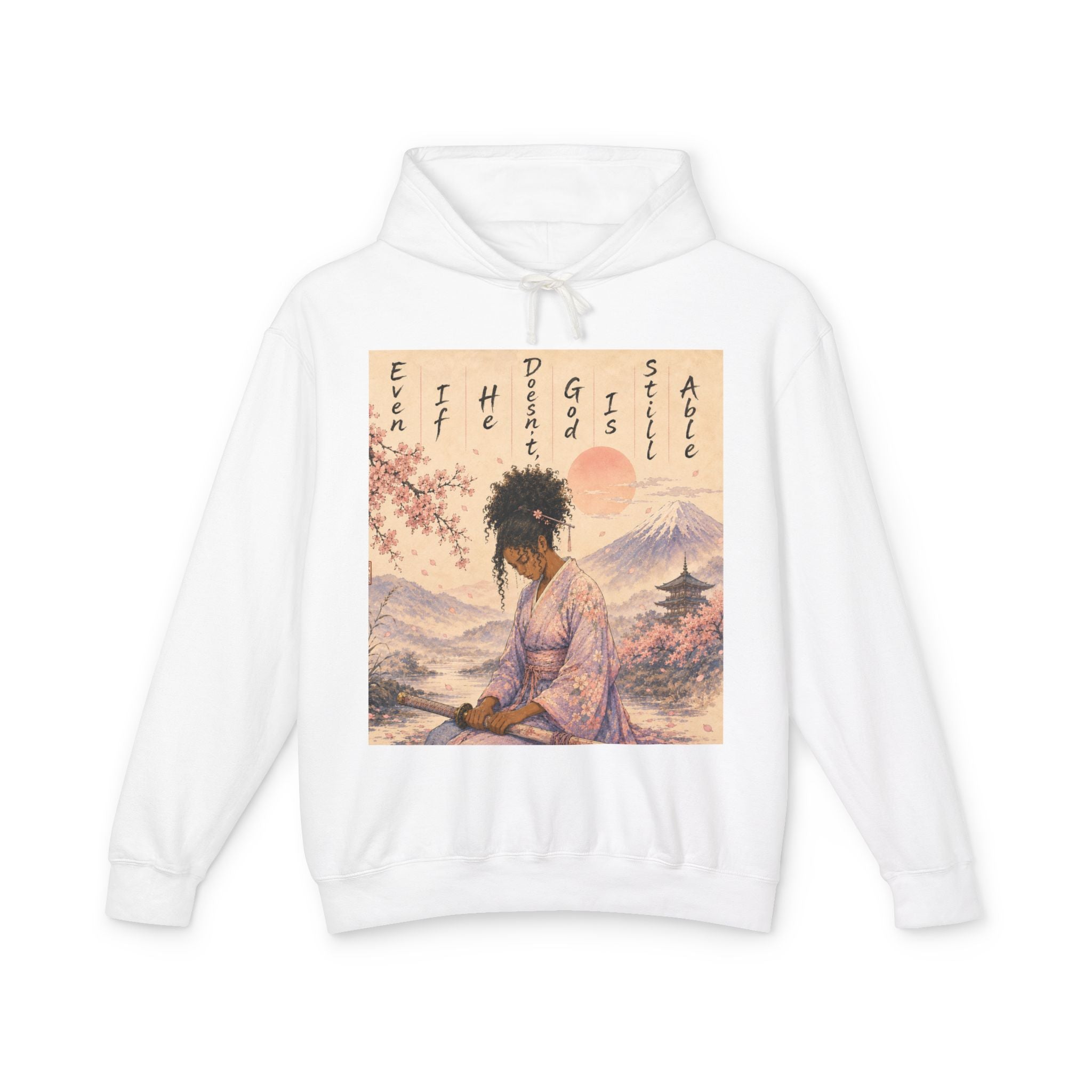 God is able Samurai hoodie