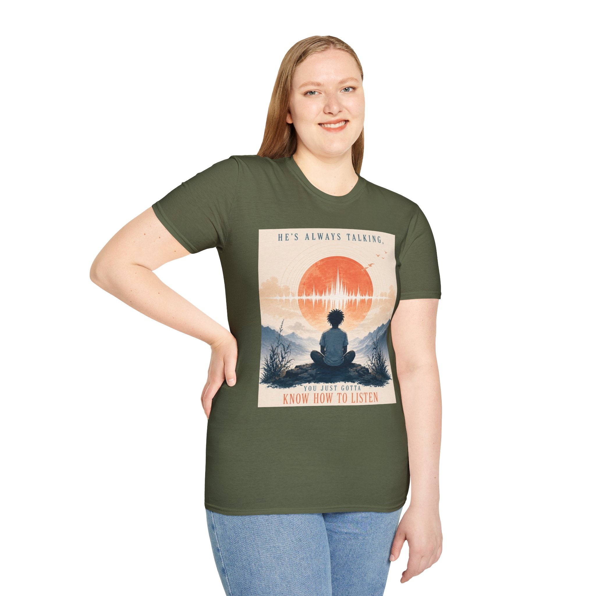 He is always talking T-Shirt