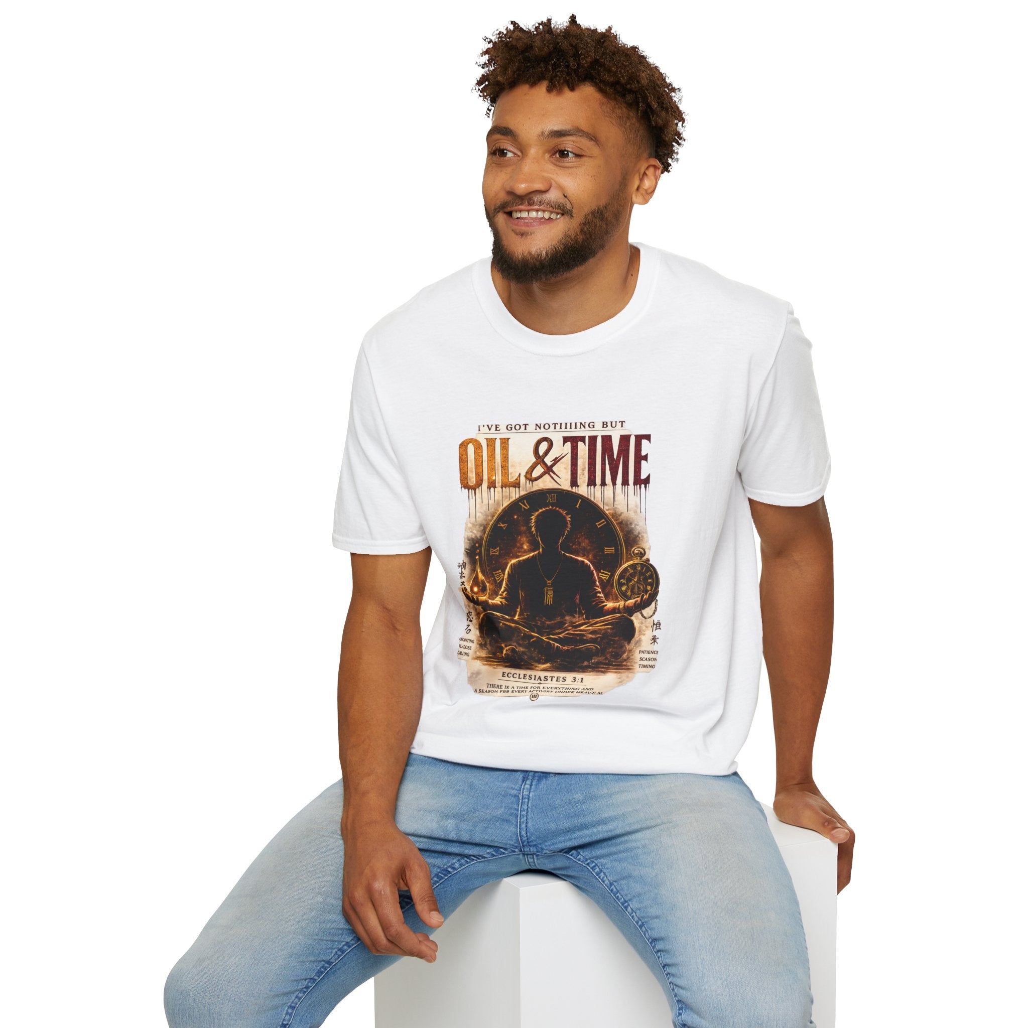 Oil & Time Clock Graphic T-Shirt