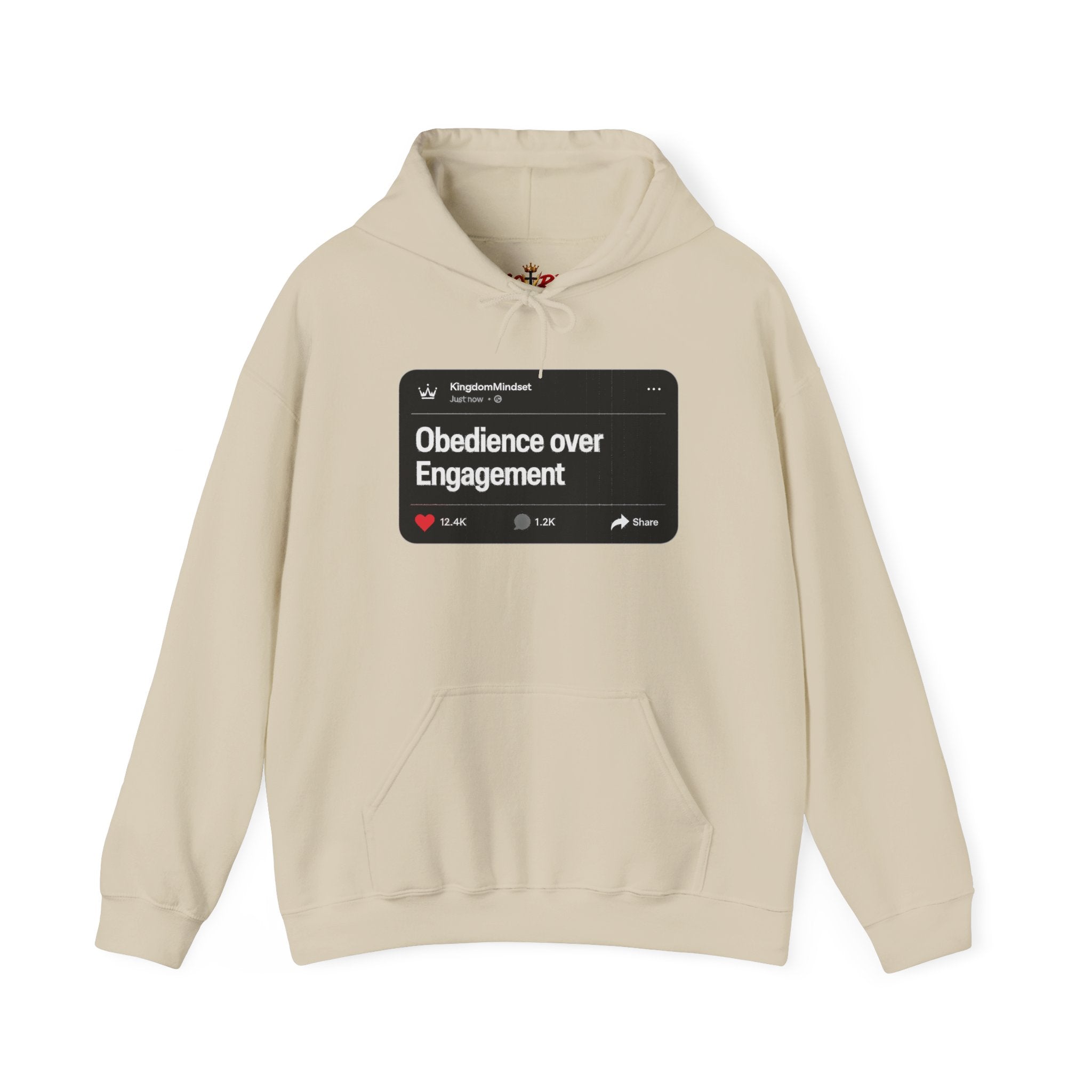 Obedience over Engagement- HOODIE (DARK MODE)