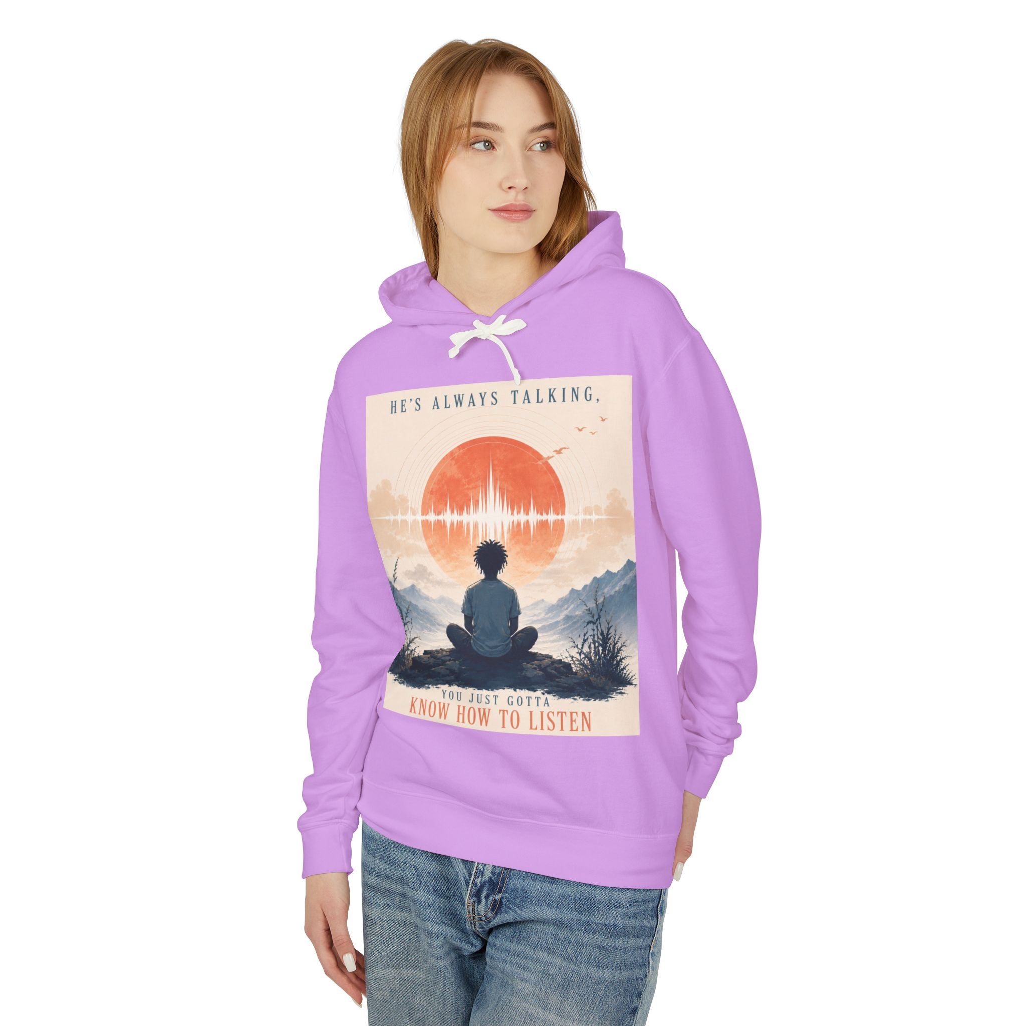"He always talking" Hoodie