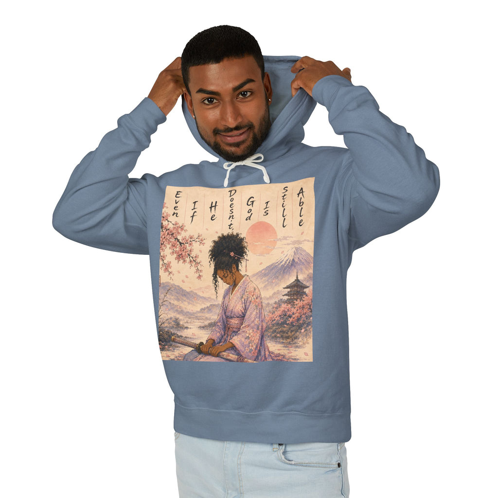 God is able Samurai hoodie