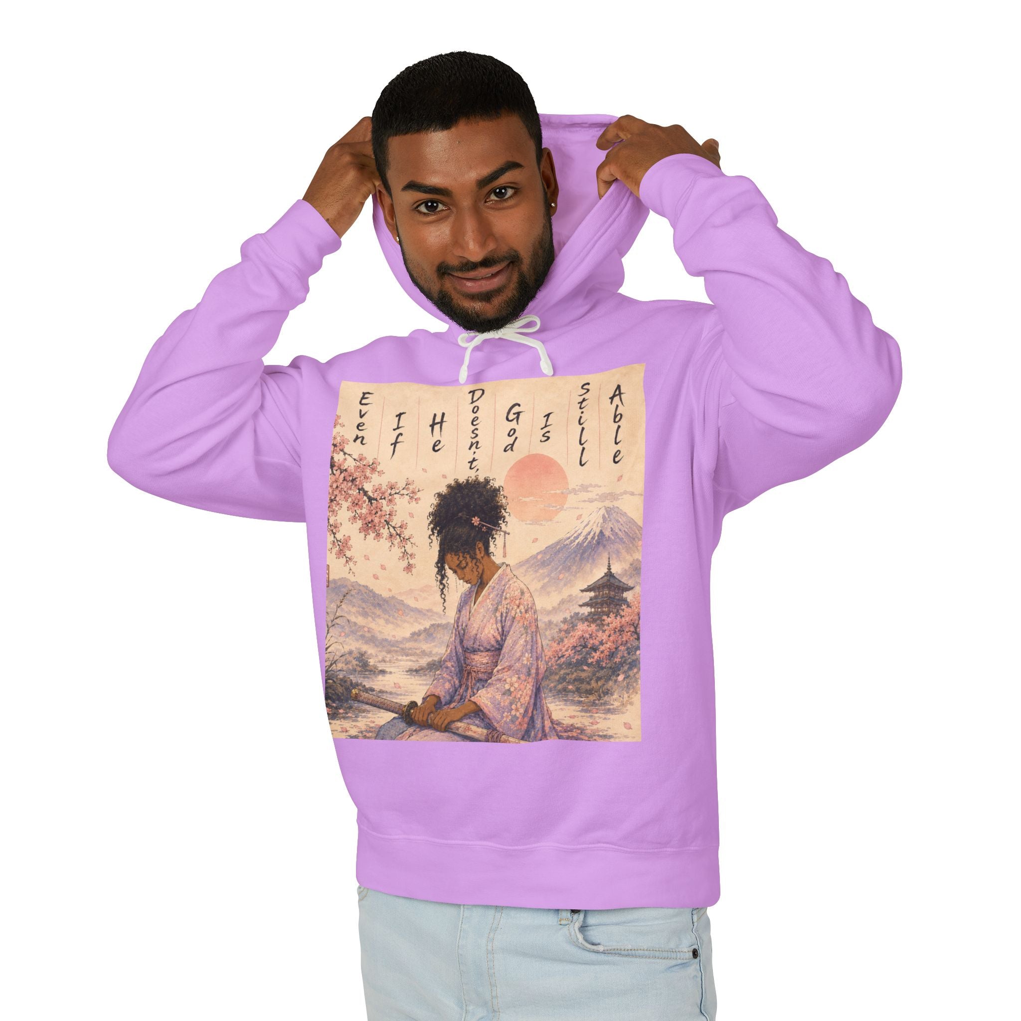 God is able Samurai hoodie