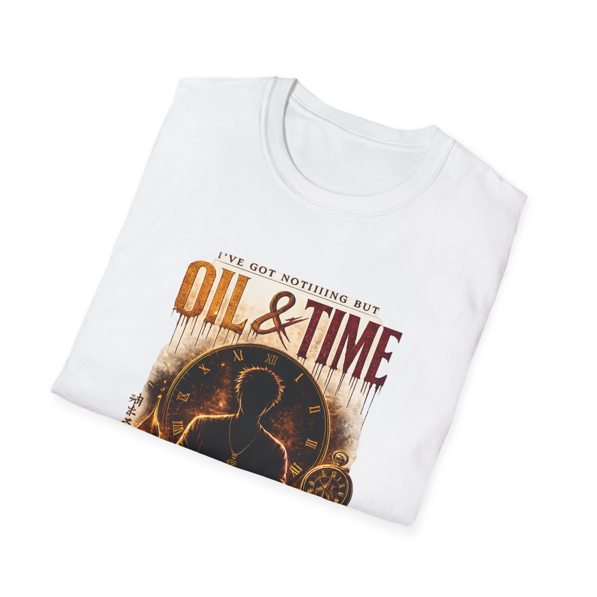 Oil & Time Clock Graphic T-Shirt