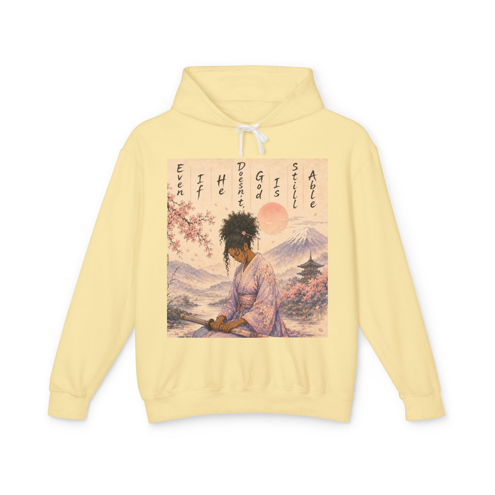 God is able Samurai hoodie