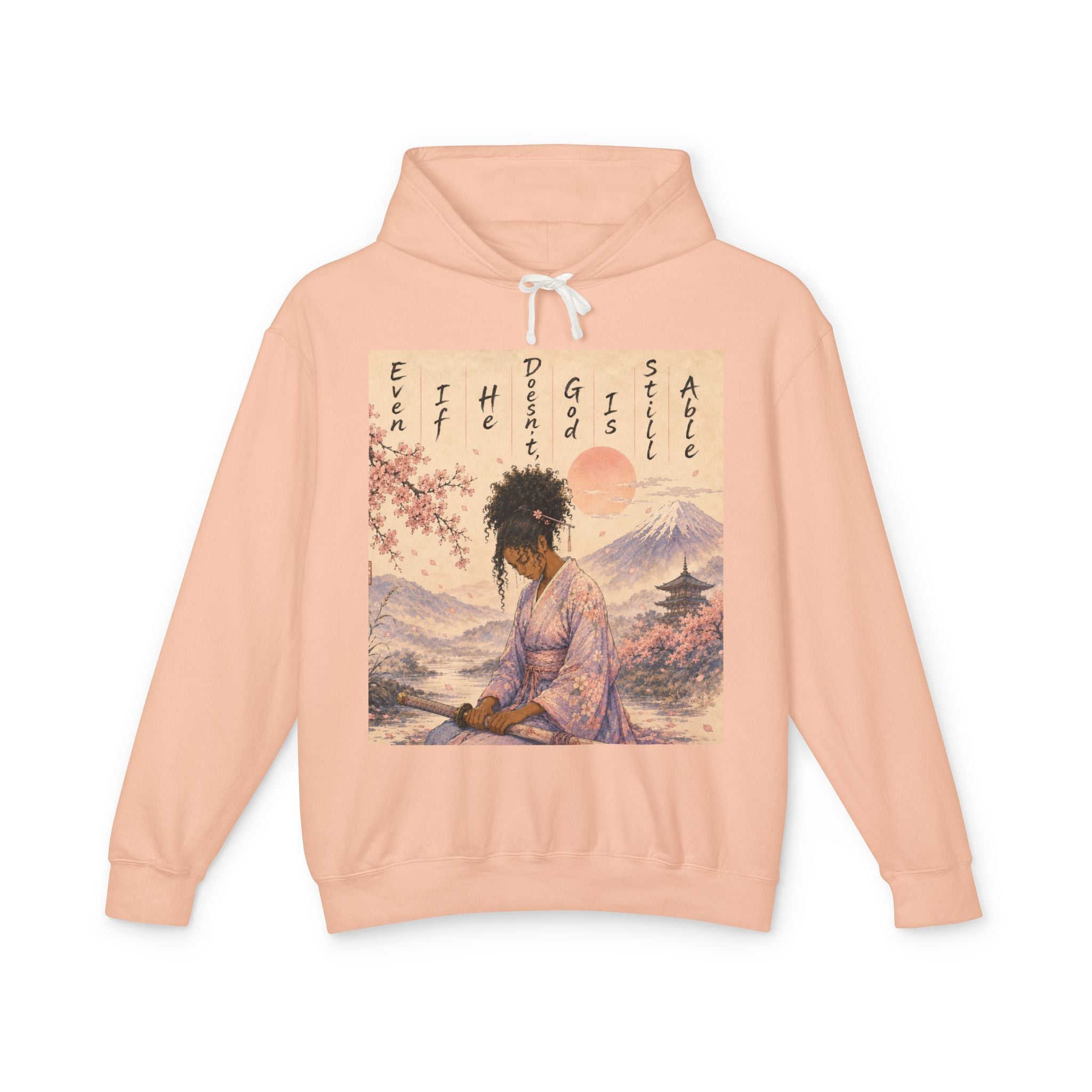 God is able Samurai hoodie