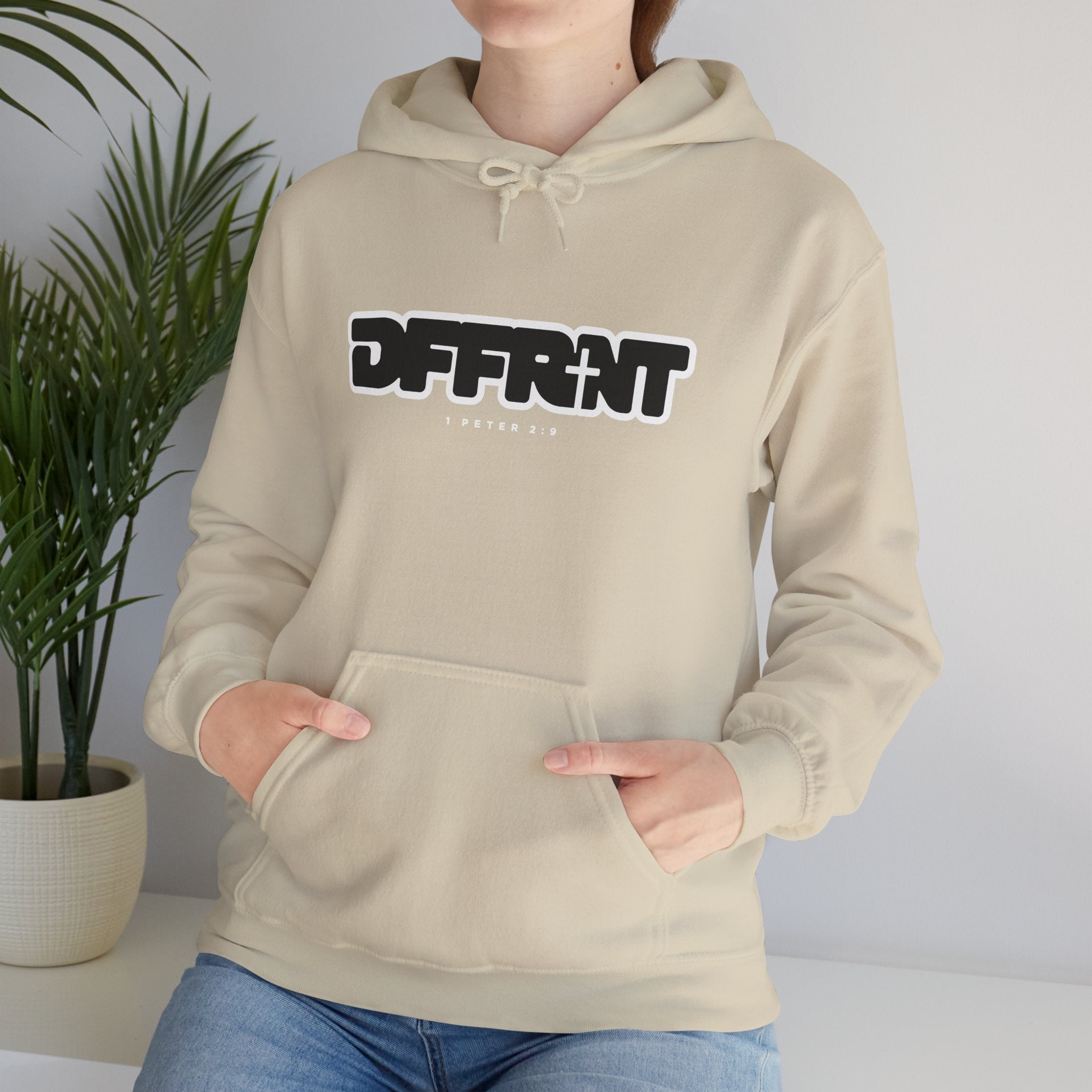 "DFFRNT"(DIFFERENT)-FILLED- Hoodie