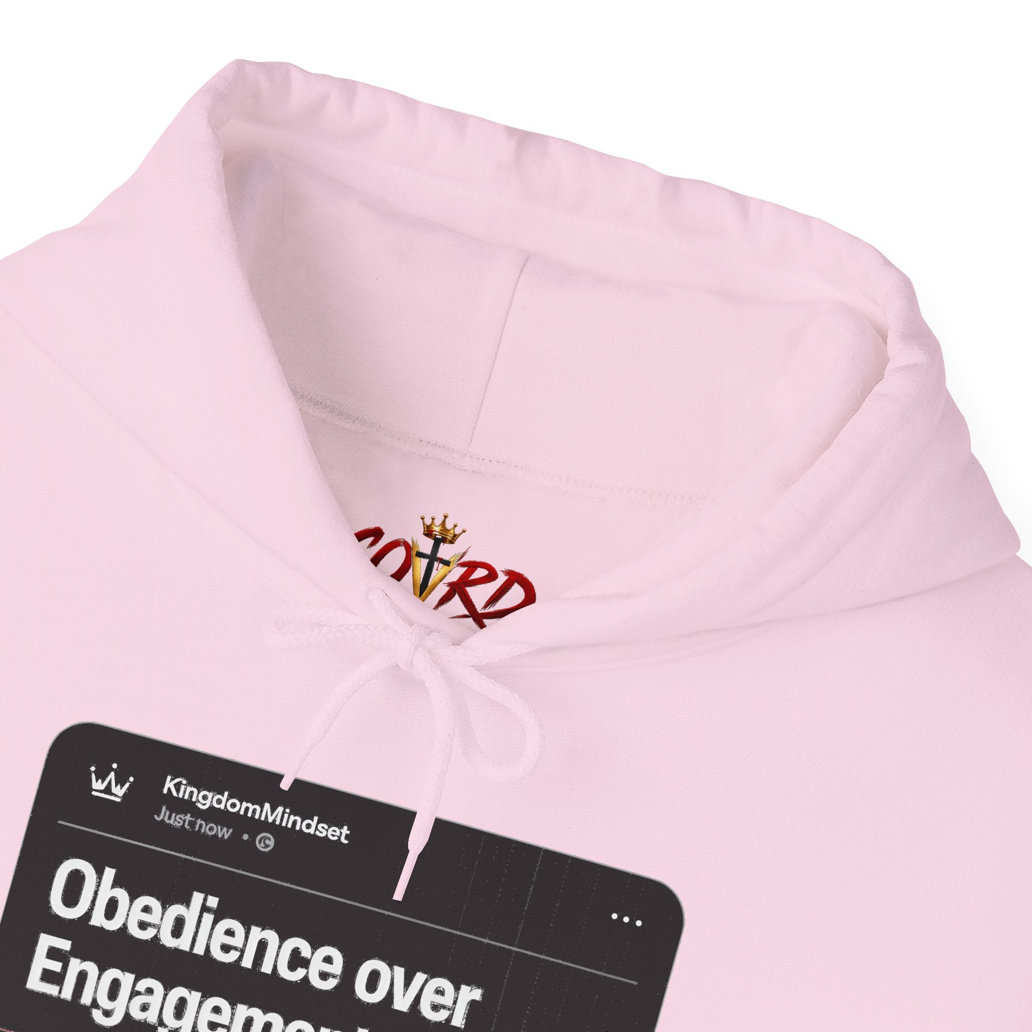 Obedience over Engagement- HOODIE (DARK MODE)