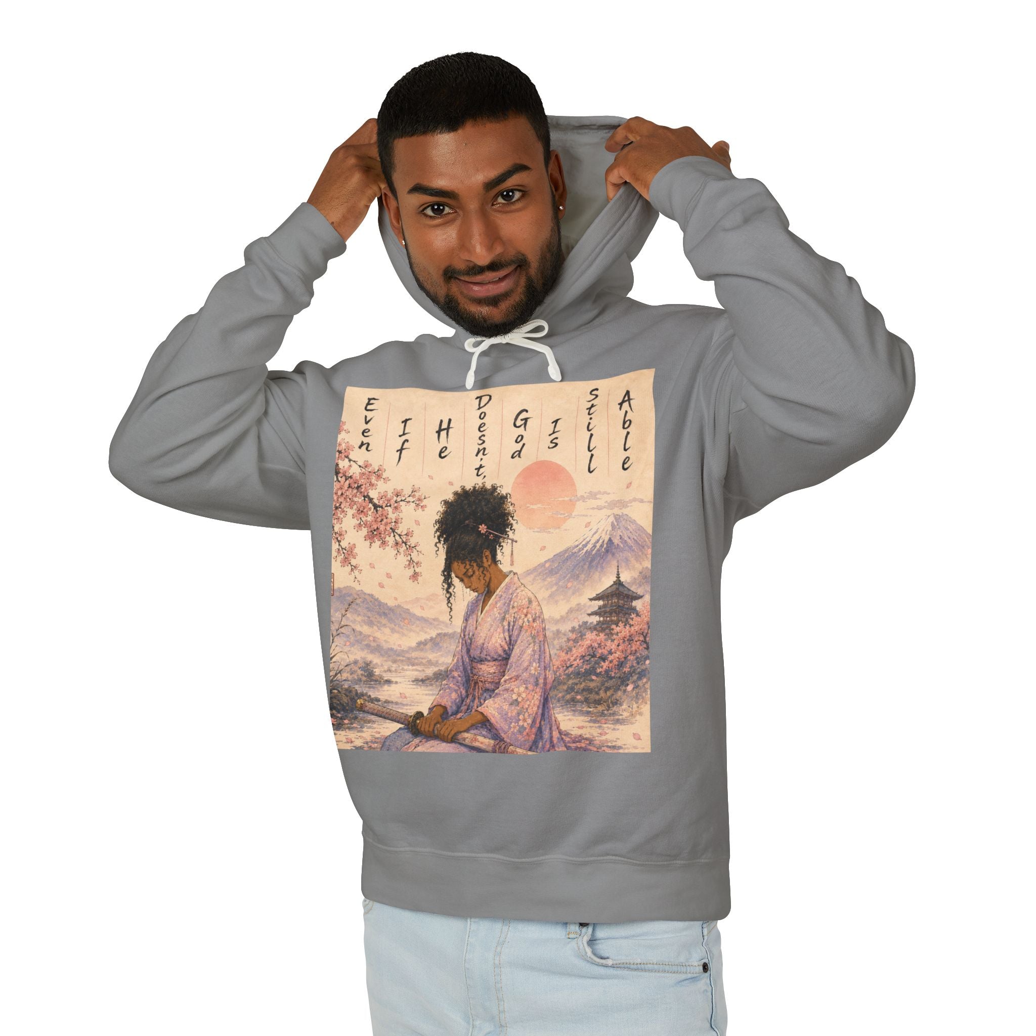 God is able Samurai hoodie