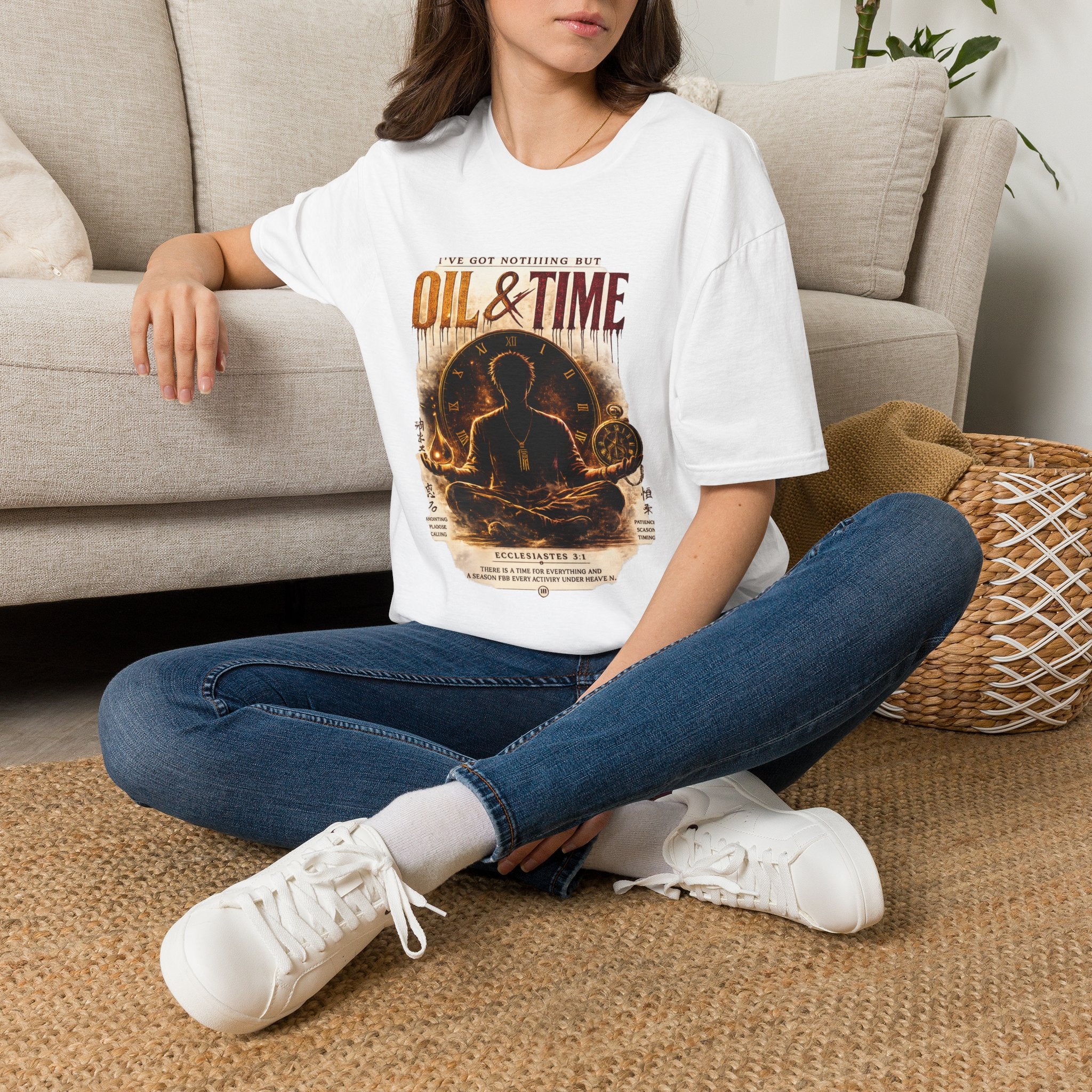 Oil & Time Clock Graphic T-Shirt