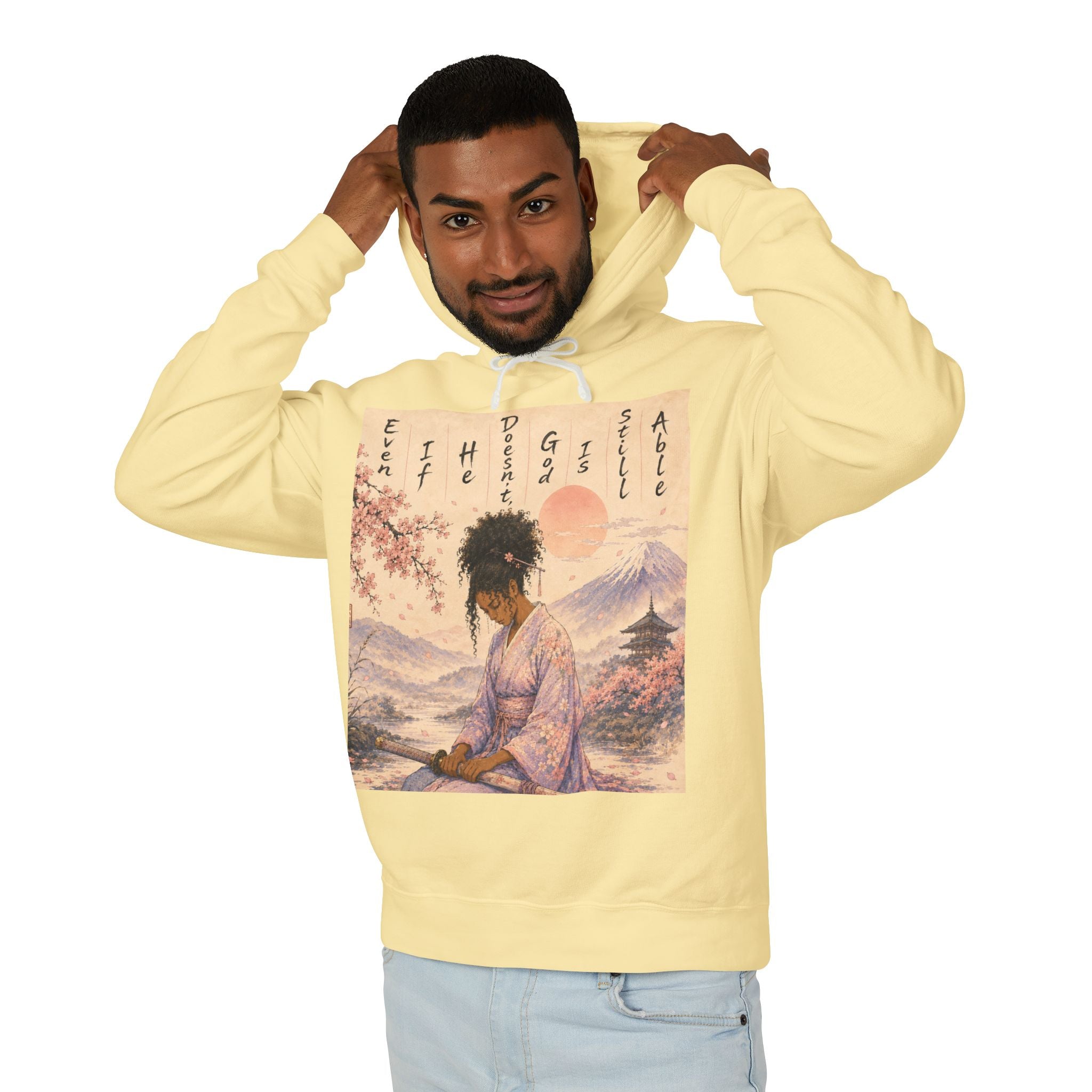 God is able Samurai hoodie