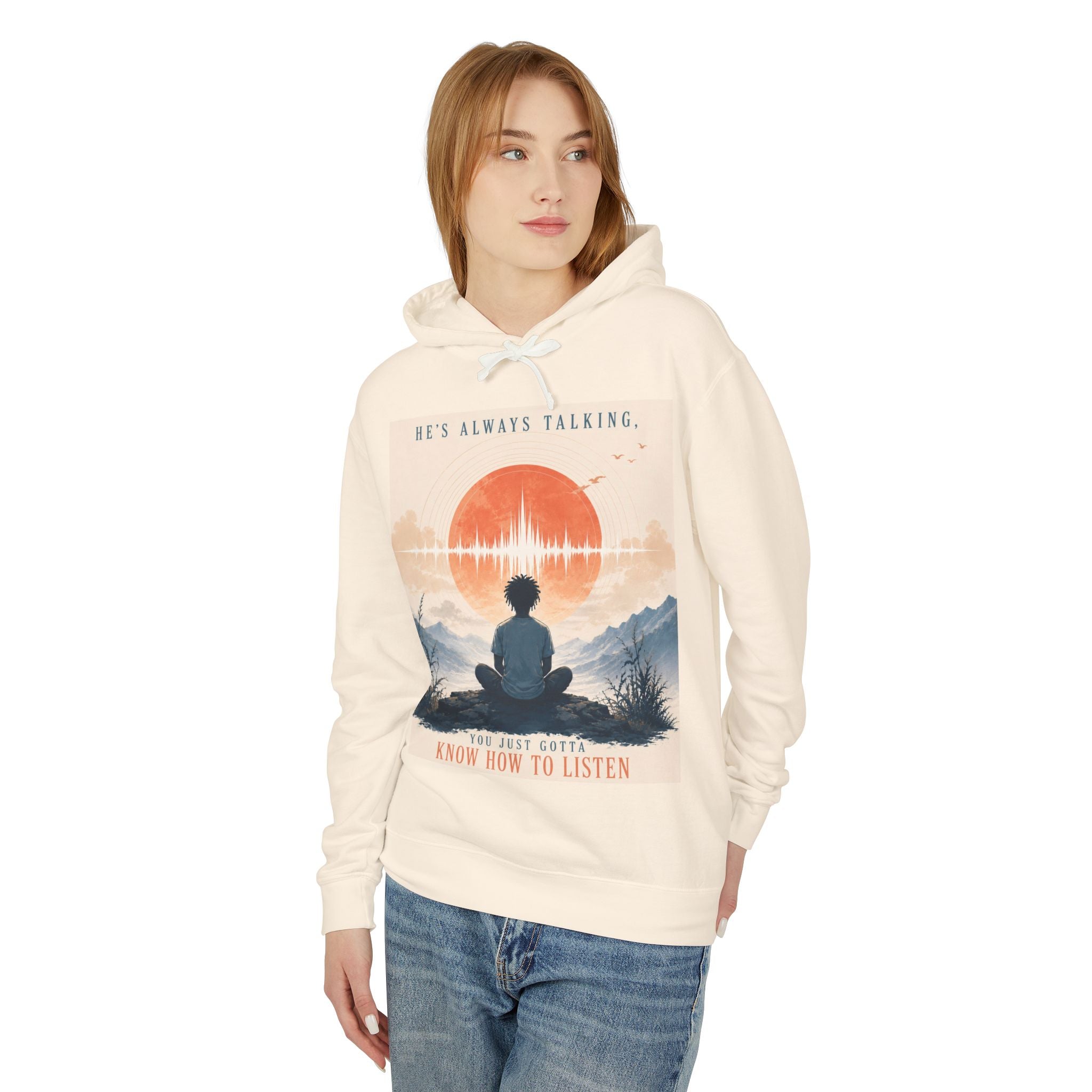 "He always talking" Hoodie