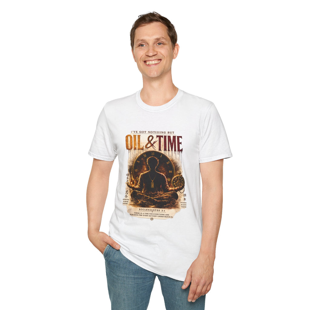 Oil & Time Clock Graphic T-Shirt