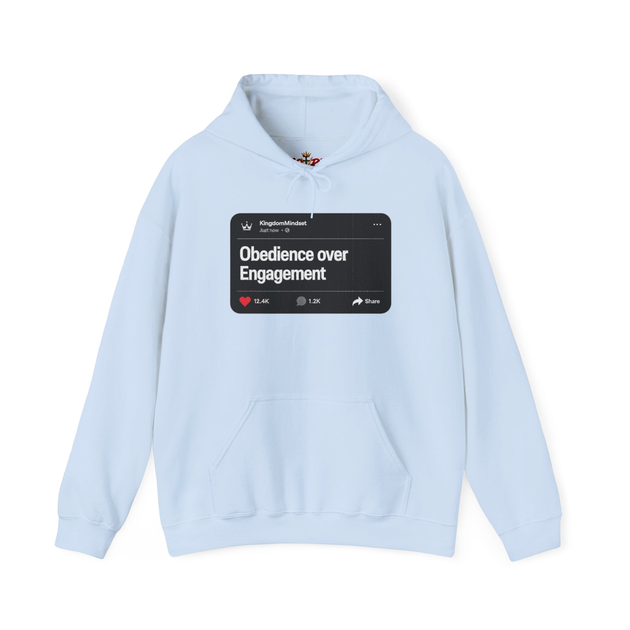 Obedience over Engagement- HOODIE (DARK MODE)