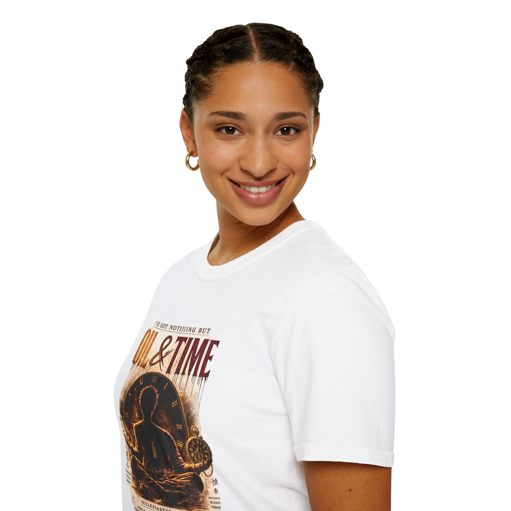 Oil & Time Clock Graphic T-Shirt