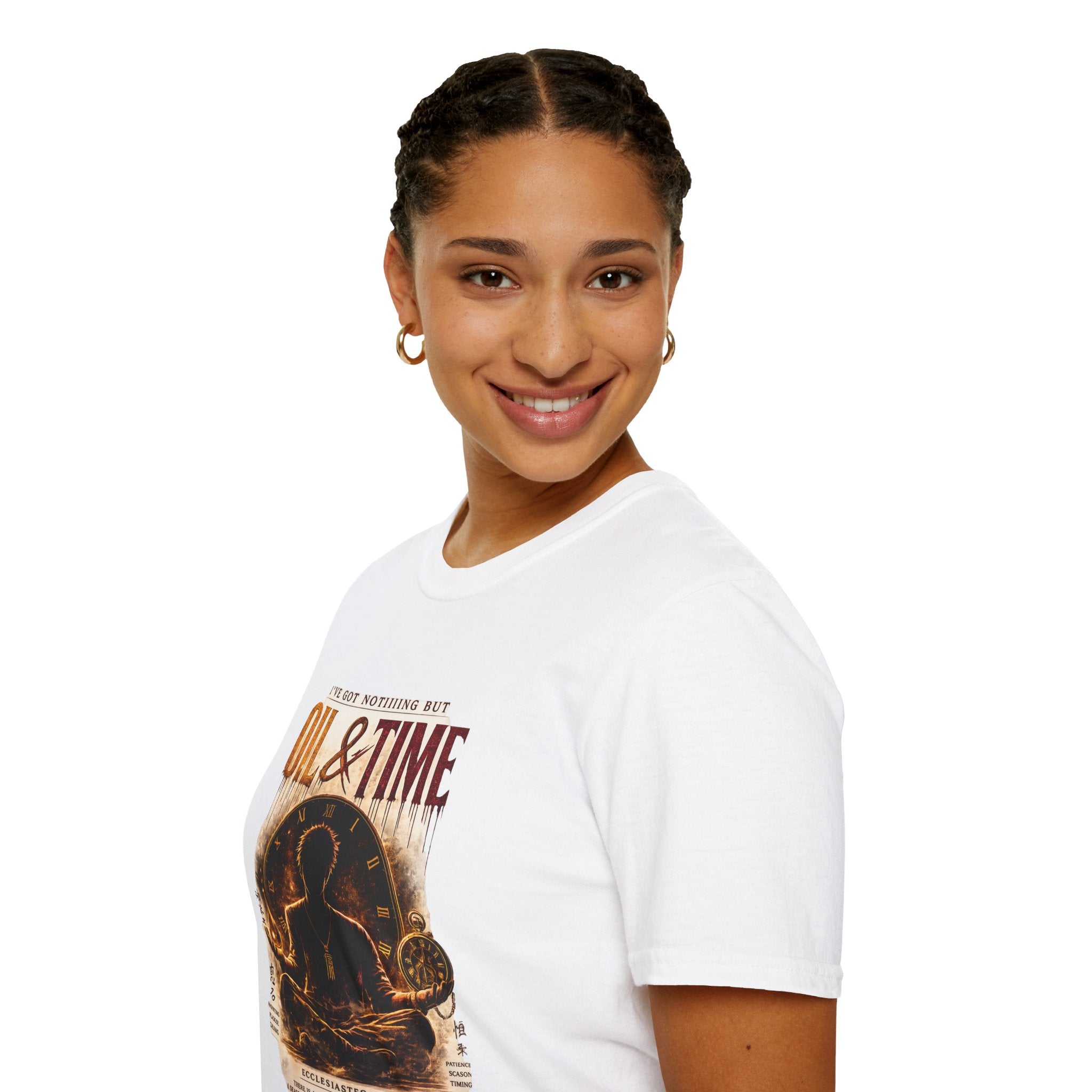 Oil & Time Clock Graphic T-Shirt