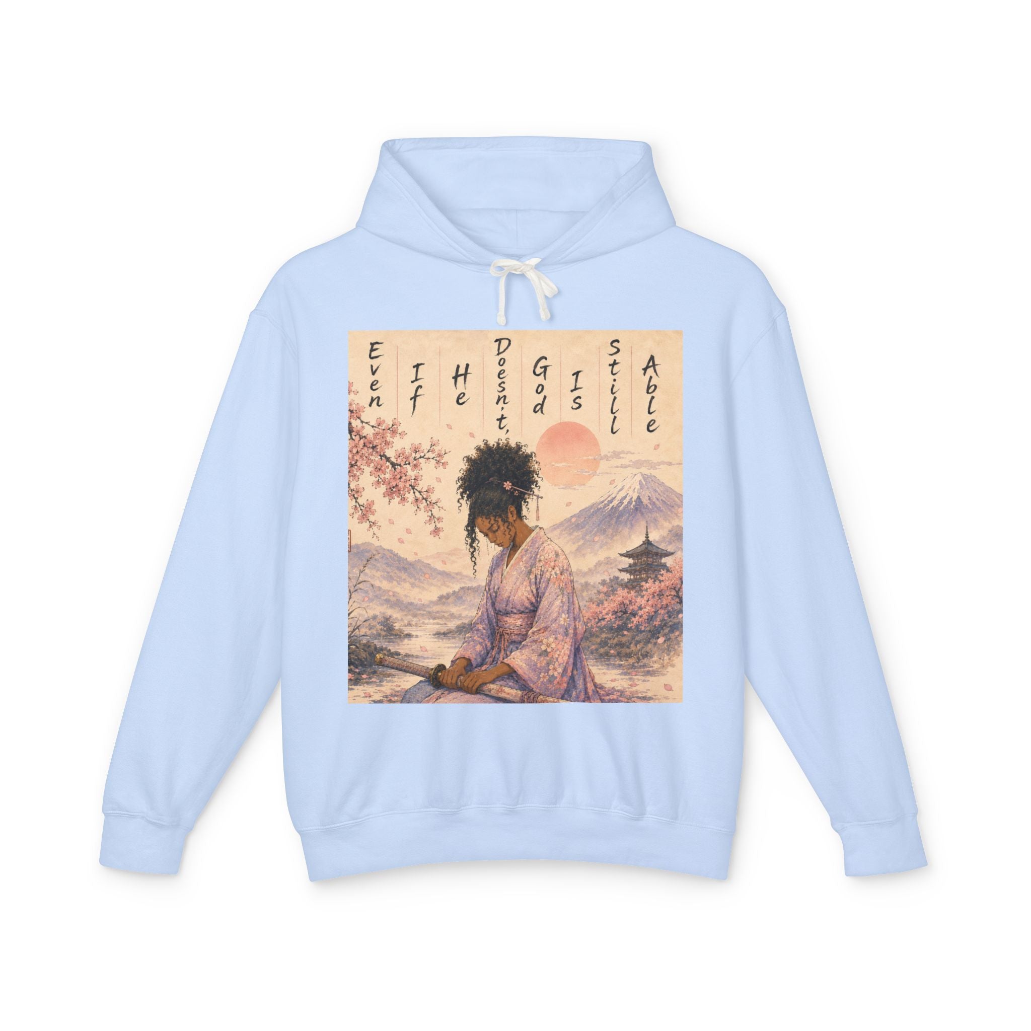 God is able Samurai hoodie