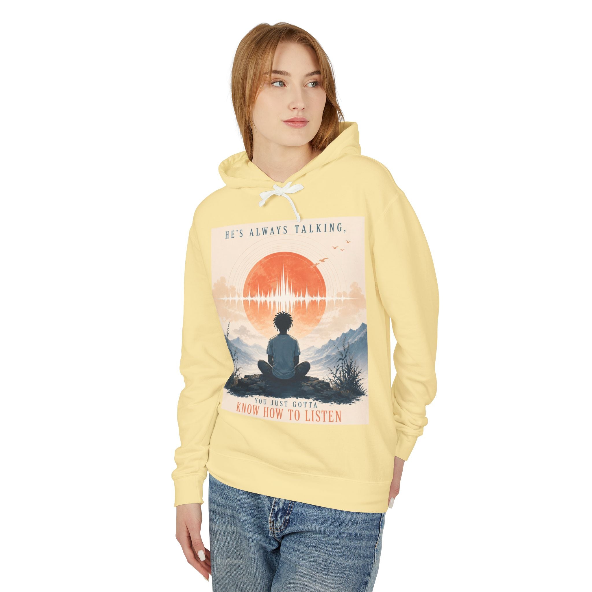 "He always talking" Hoodie