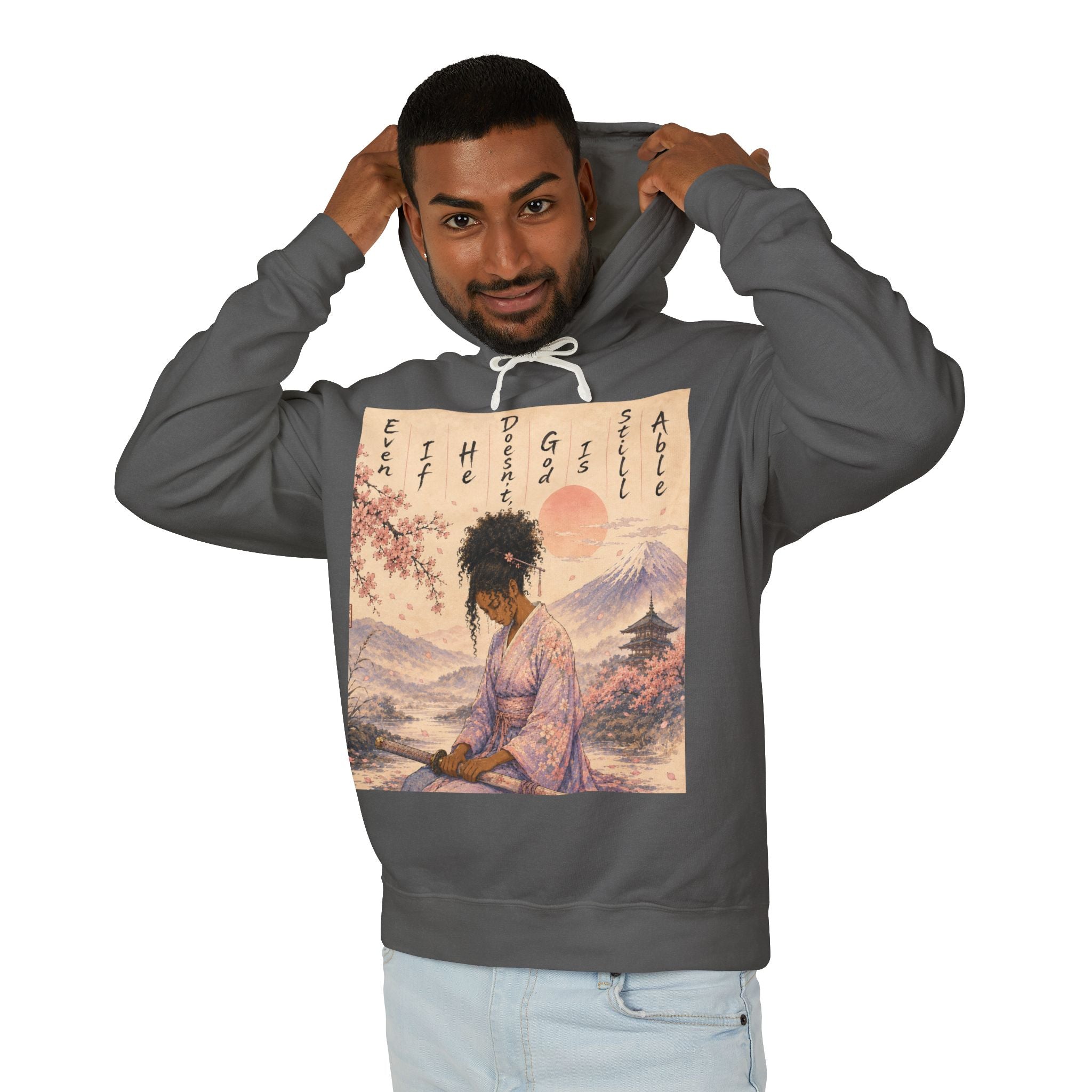 God is able Samurai hoodie