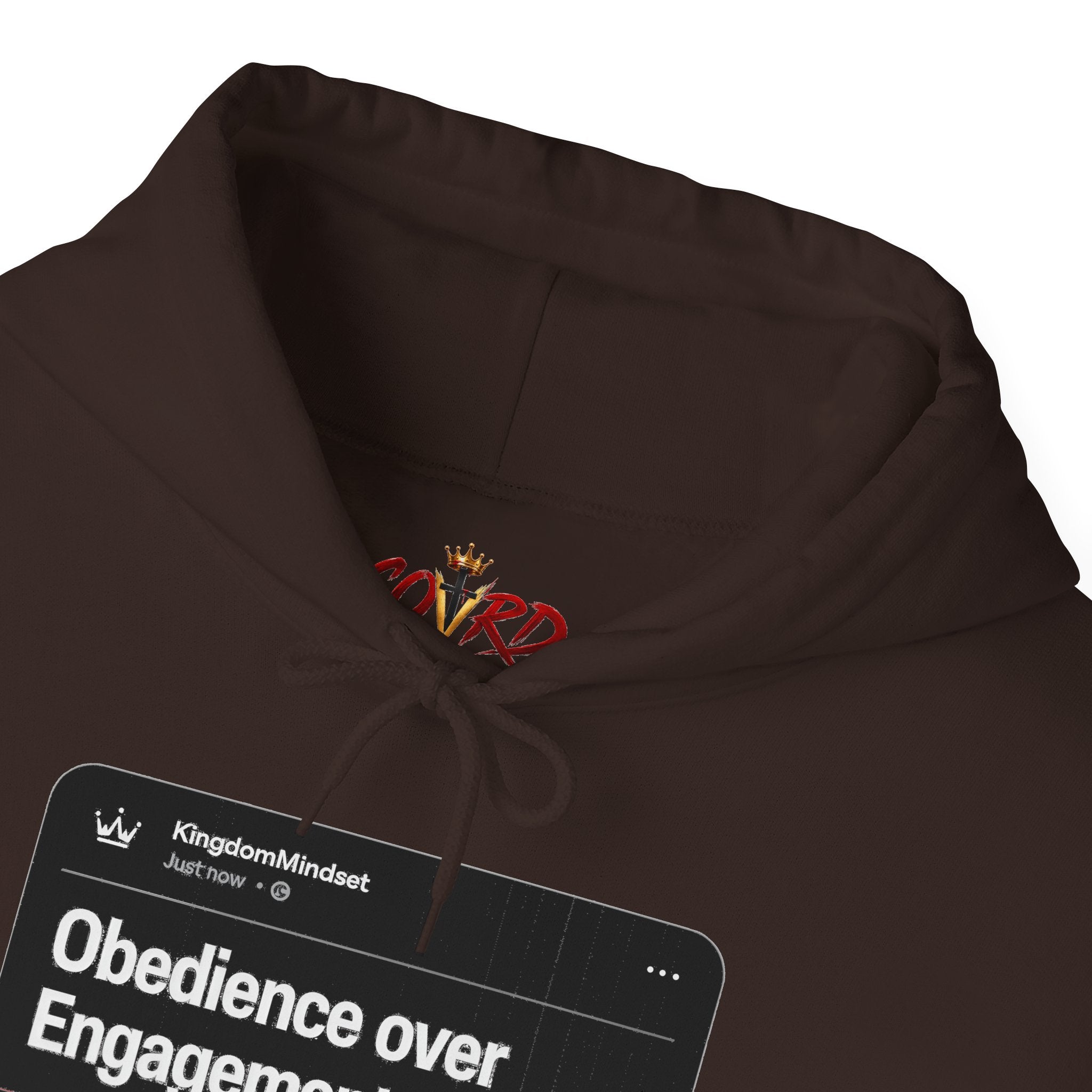 Obedience over Engagement- HOODIE (DARK MODE)