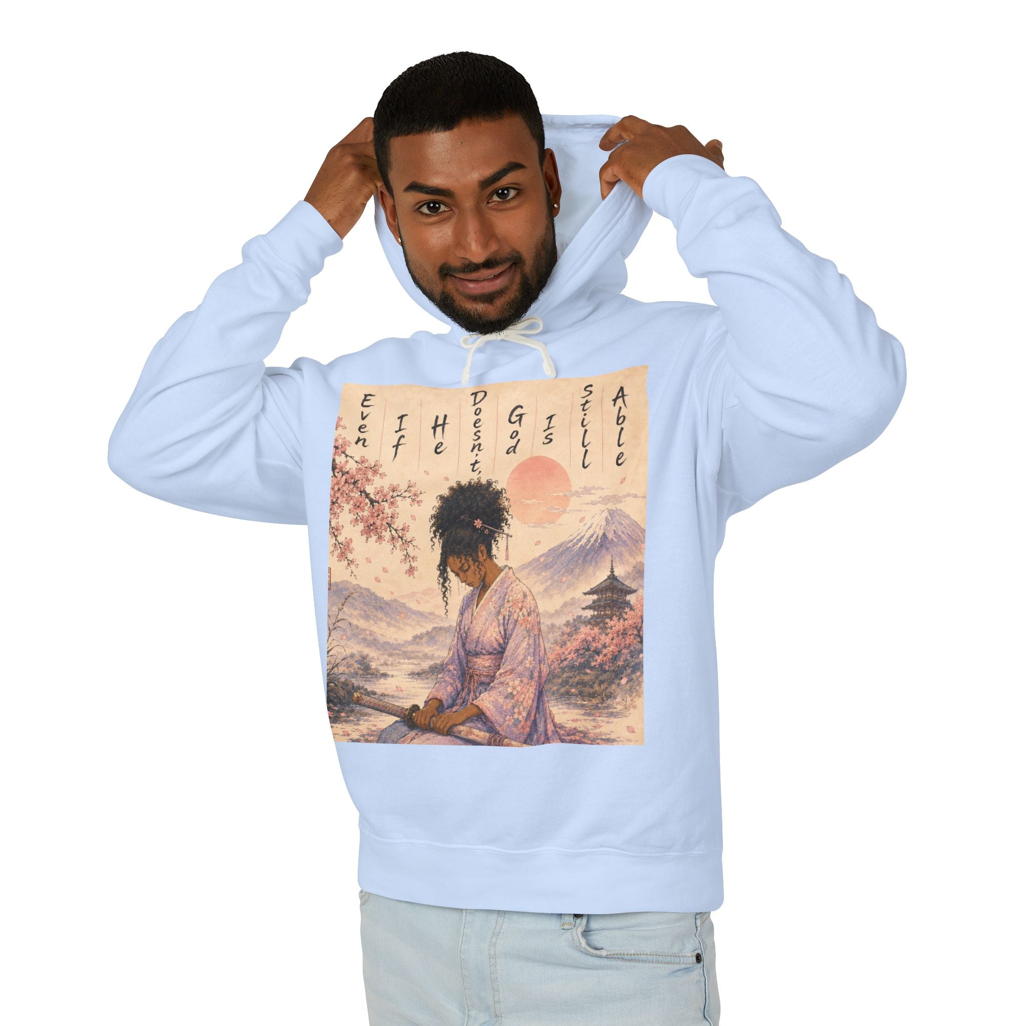 God is able Samurai hoodie