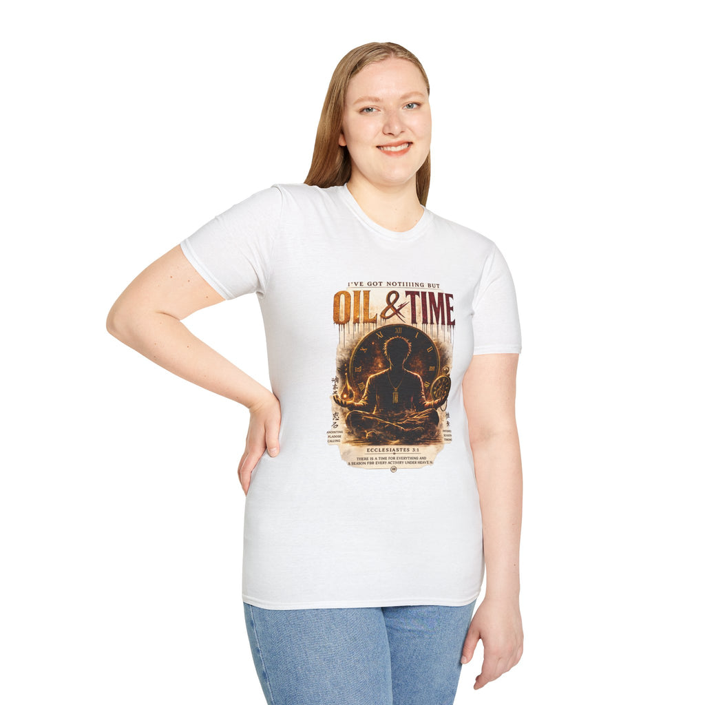 Oil & Time Clock Graphic T-Shirt