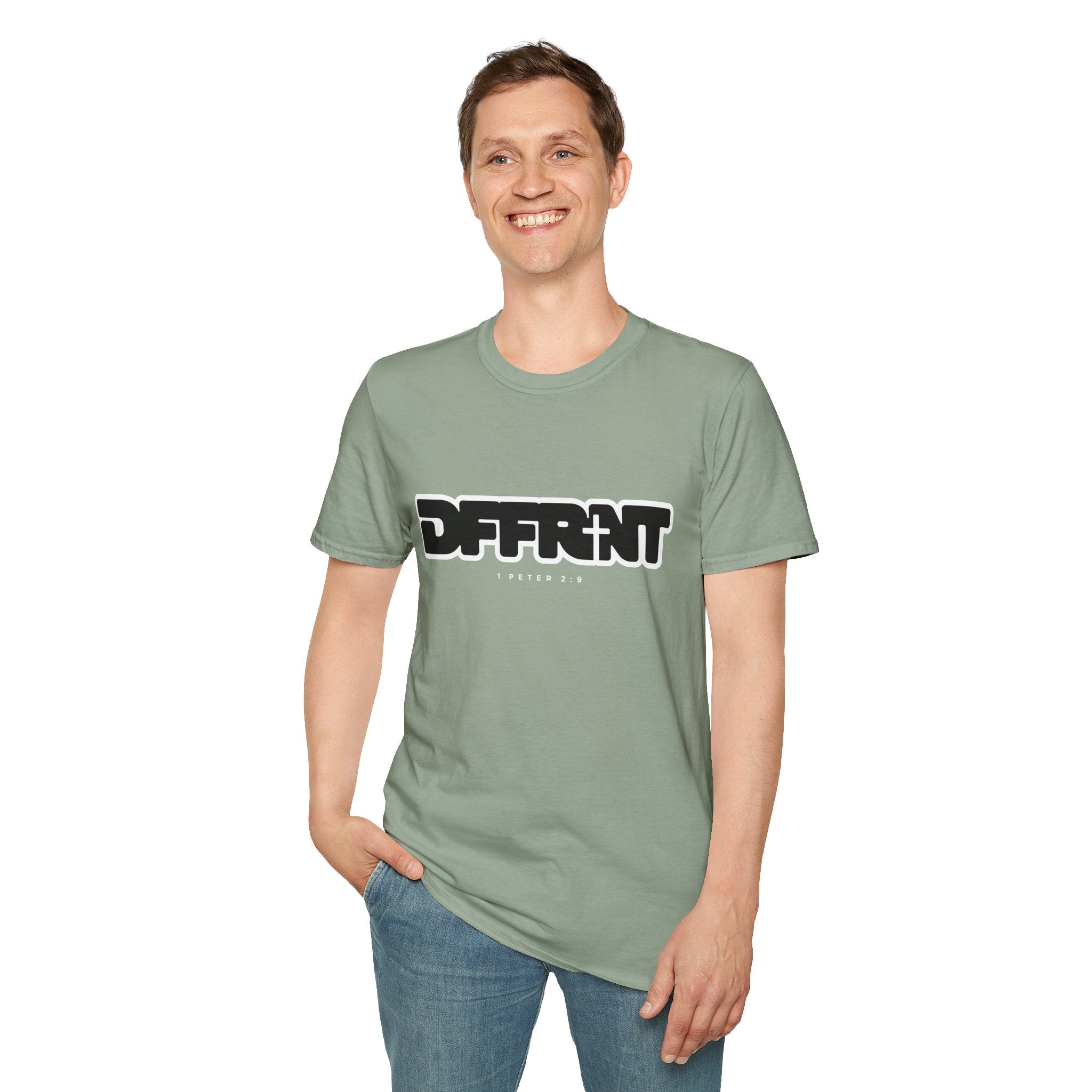 Different(DFFRNT) Text Logo T-Shirt