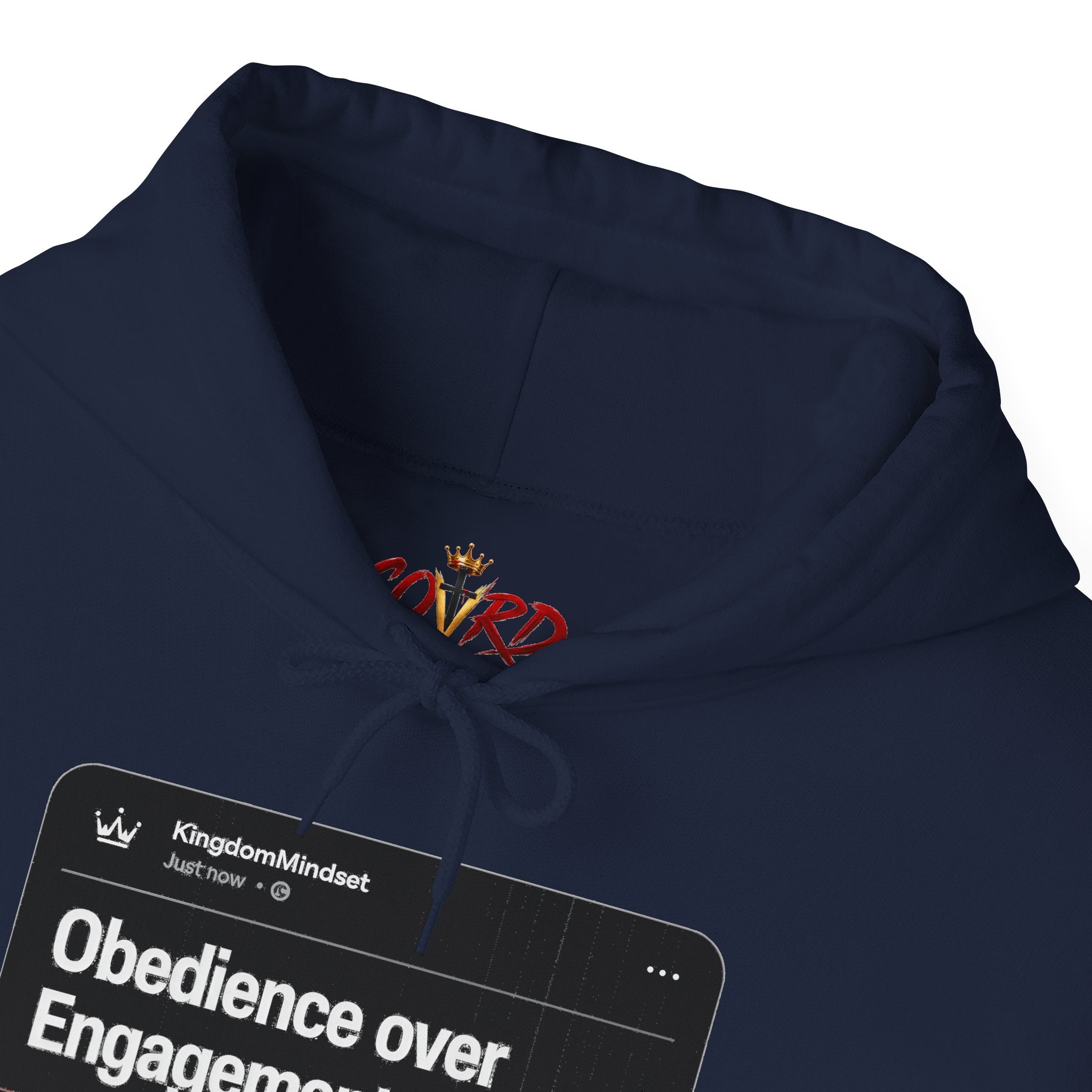 Obedience over Engagement- HOODIE (DARK MODE)