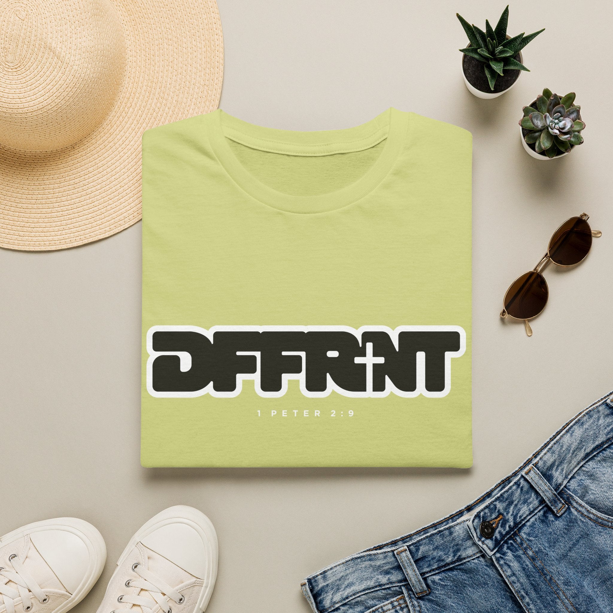 Different(DFFRNT) Text Logo T-Shirt