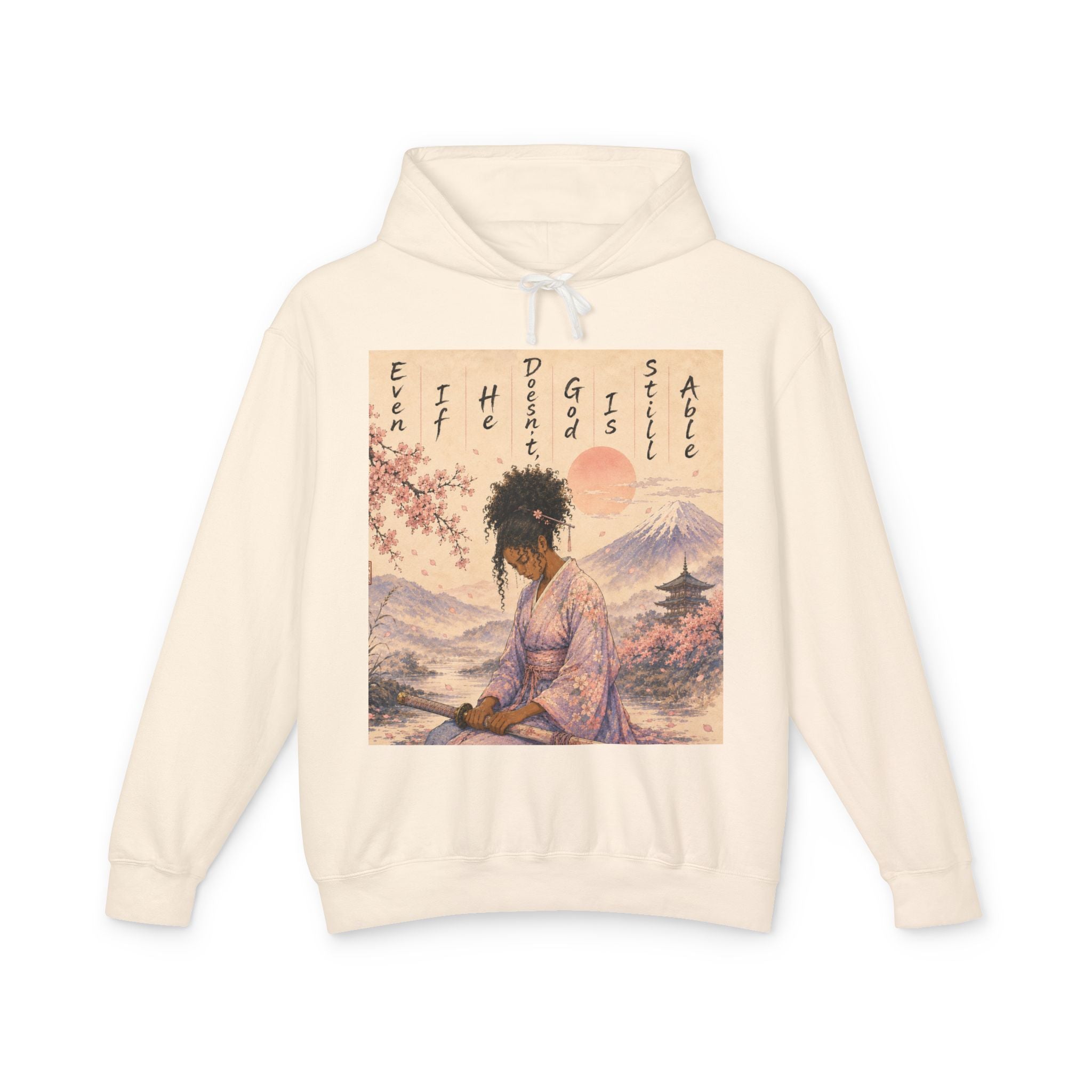 God is able Samurai hoodie