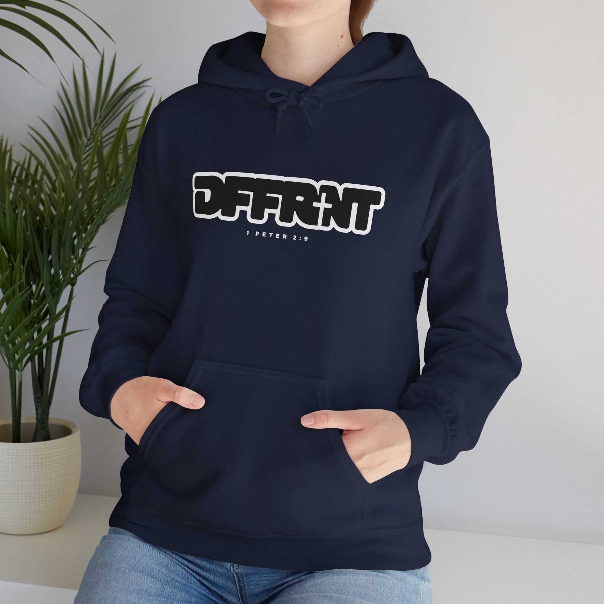 "DFFRNT"(DIFFERENT)-FILLED- Hoodie