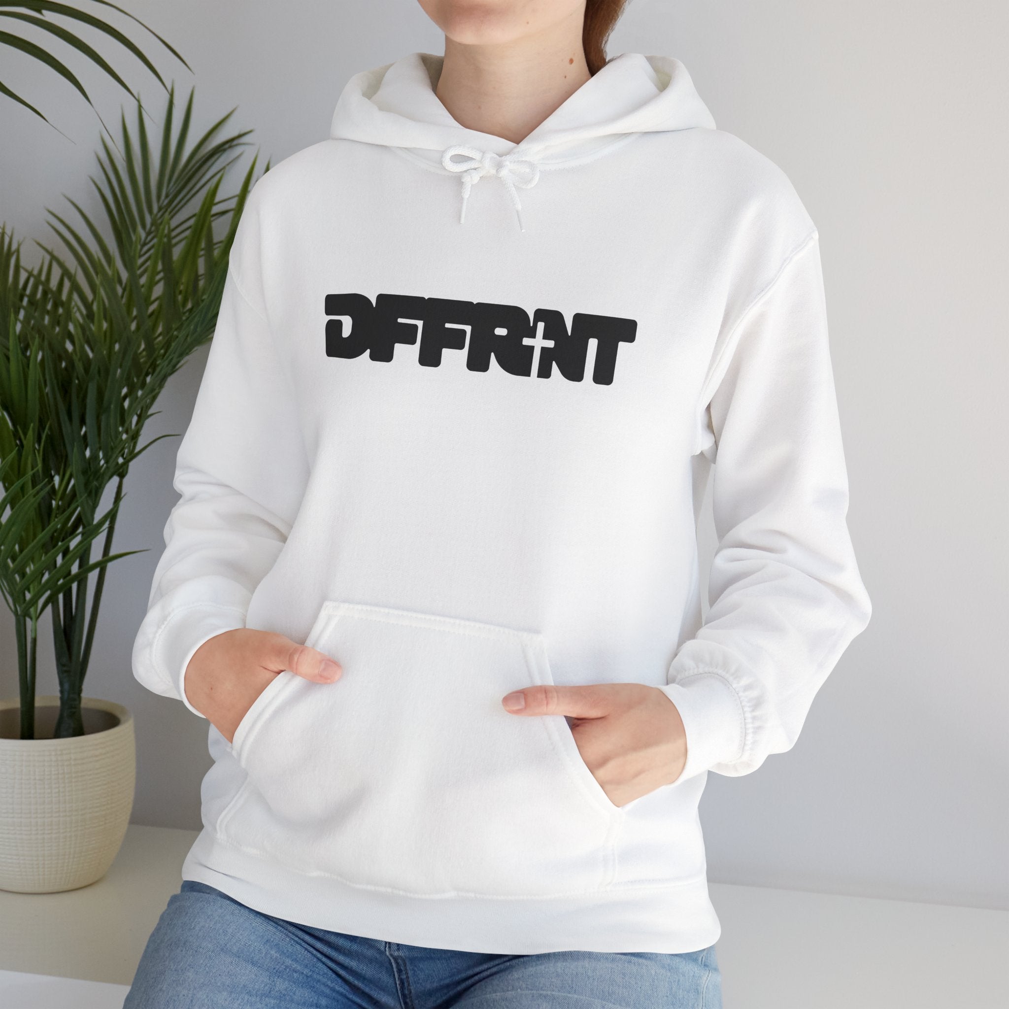 "DFFRNT"(DIFFERENT)-FILLED- Hoodie